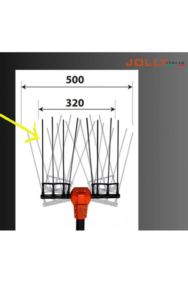 Jolly UL-V5012 Akülü Zeytin Hasat Makinesi – 36V, 950 Bpm, Karbon Fiber Çubuklu, Teleskopik Alüminyum Gövde
