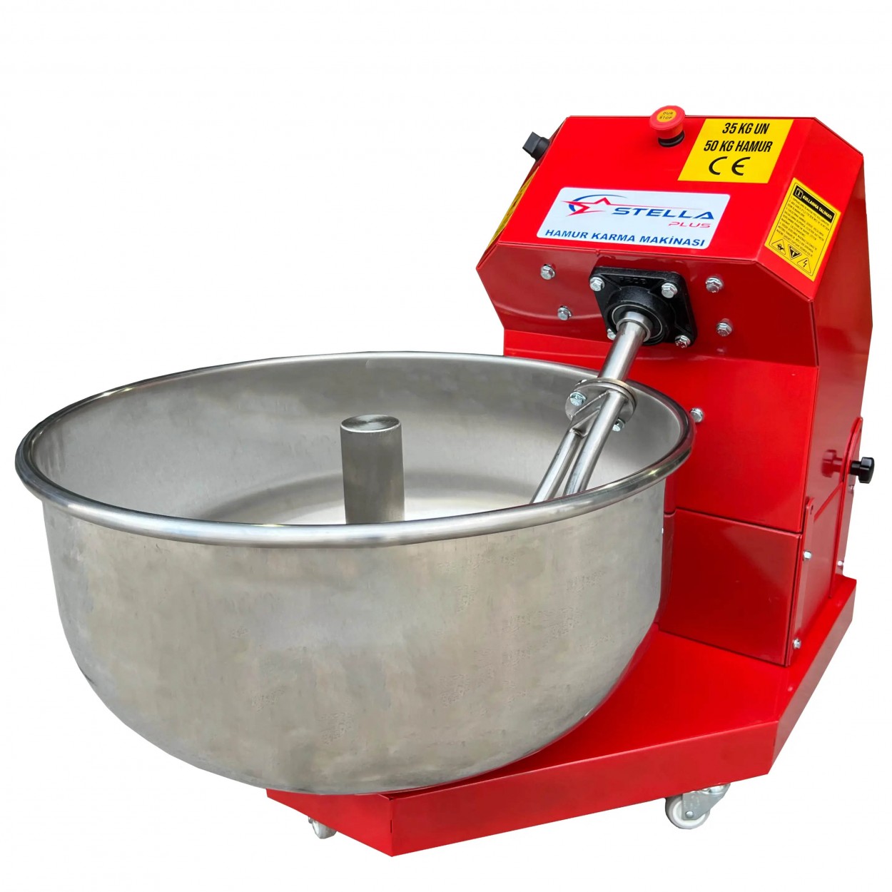 SP-35D 0.55 KW 35 KG Un 50 KG Hamur Kapasiteli Devirmeli Hamur Yoğurma Makinesi