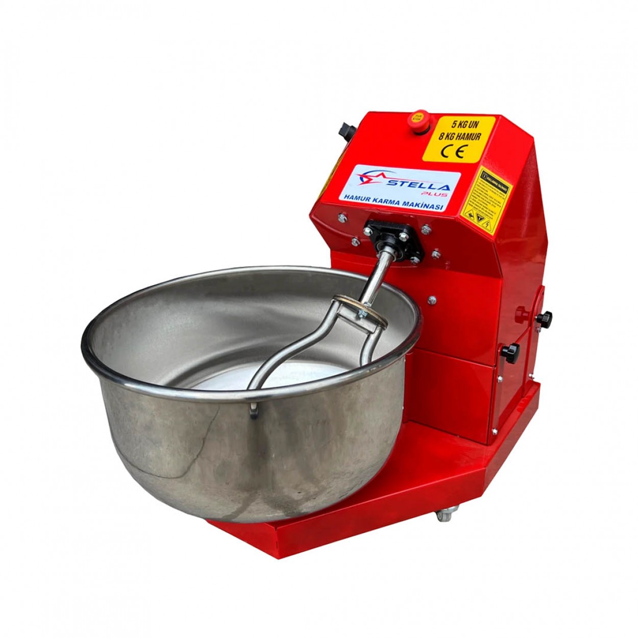 SP-5D Devirmeli Hamur Yoğurma Makinesi | 5 Kg Un - 8 Kg Hamur Kapasitesi