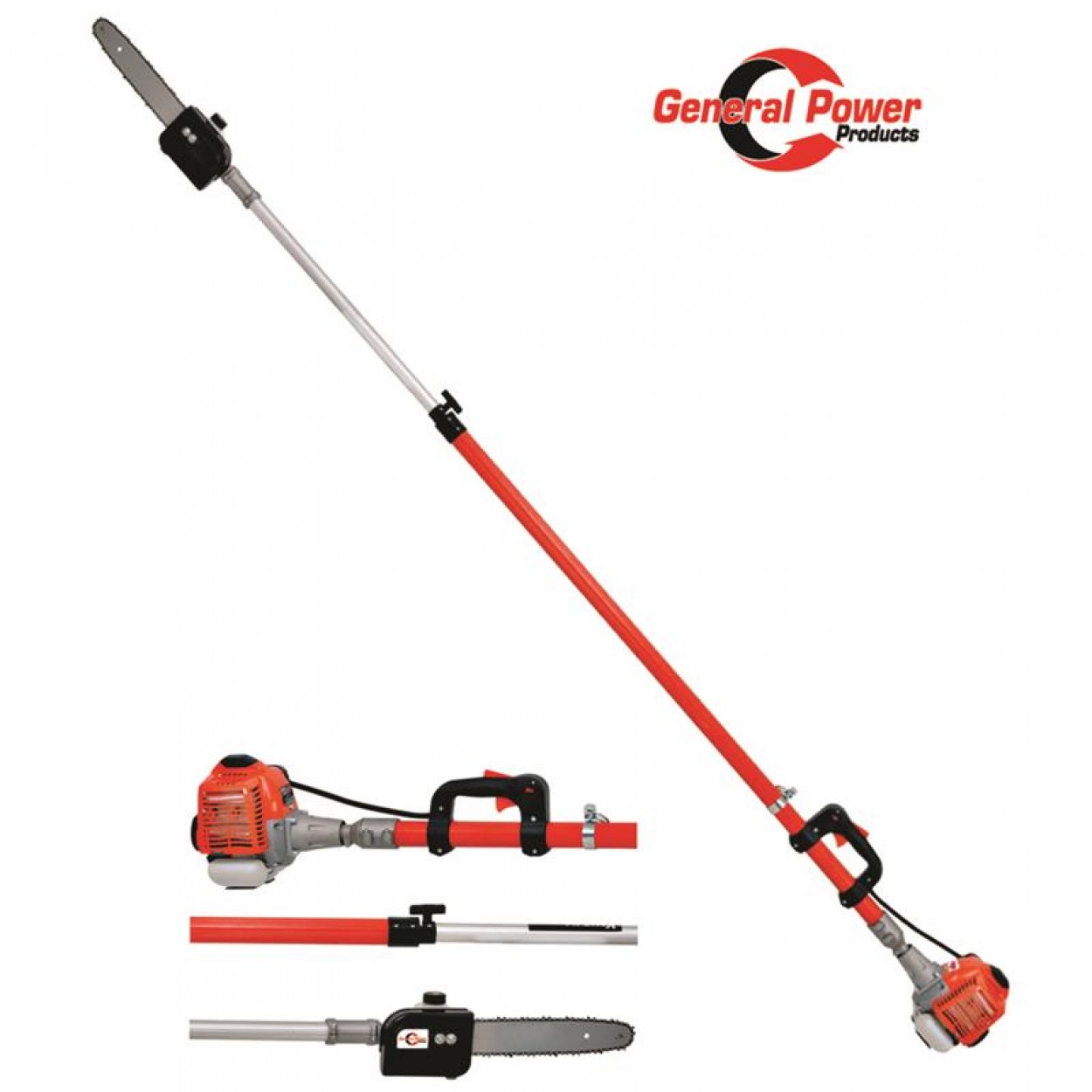 General Power Motorlu Yüksek Dal Testeresi̇ Benzi̇nli̇ 1,5 Hp 3 Mt 26 Cc