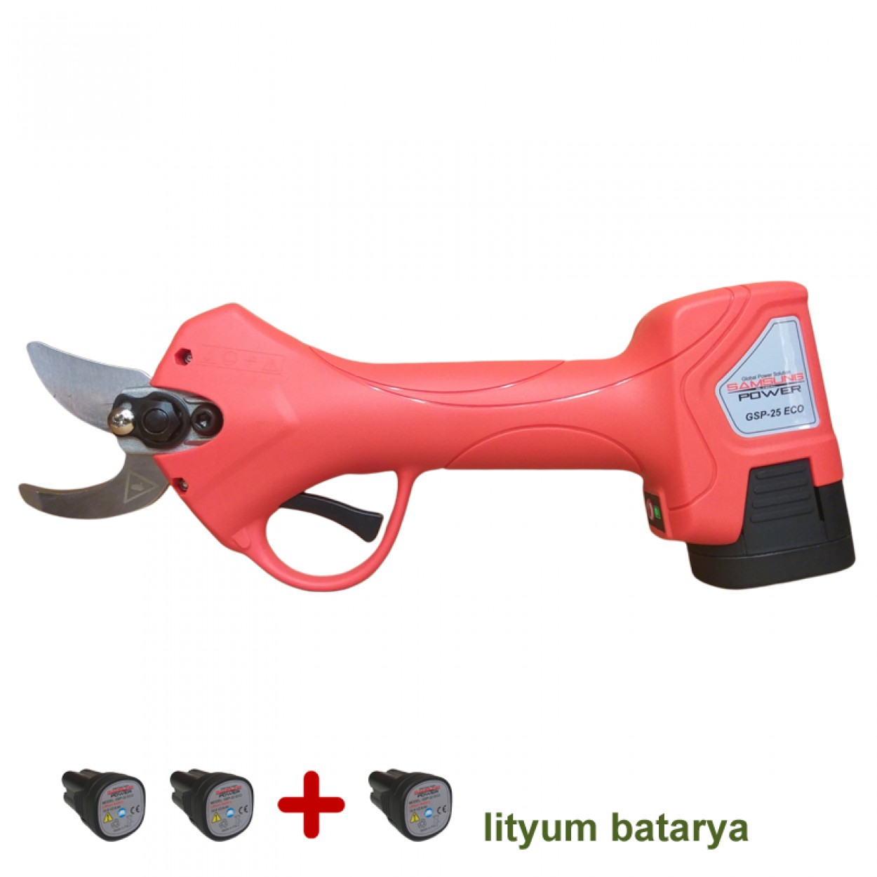 Samsung Akülü Budama Makasi 25 Mm 2+1 Bataryali