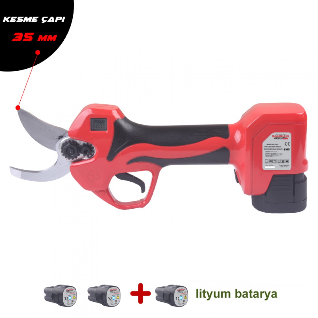 SAMSUNG AKÜLÜ BUDAMA MAKASI 35 MM 2+1 BATARYALI 2.6 ah