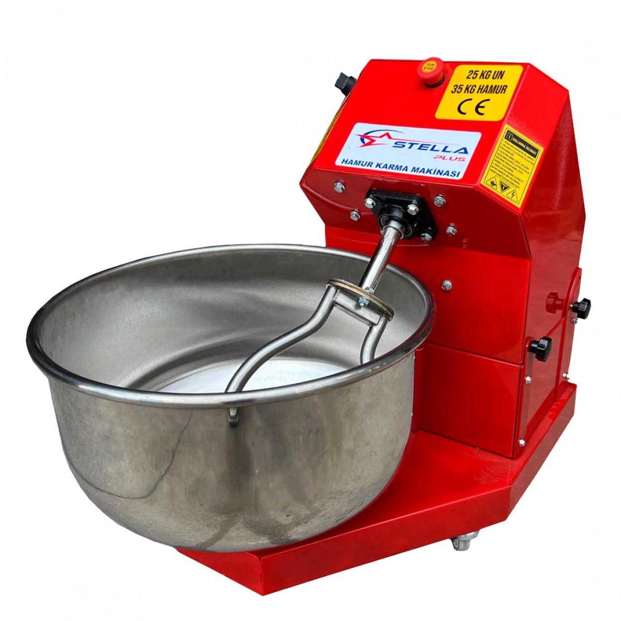 Stella Plus SP-25 Devirmeli Hamur Yoğurma Makinesi | 25 Kg Un - 35 Kg Hamur Kapasitesi