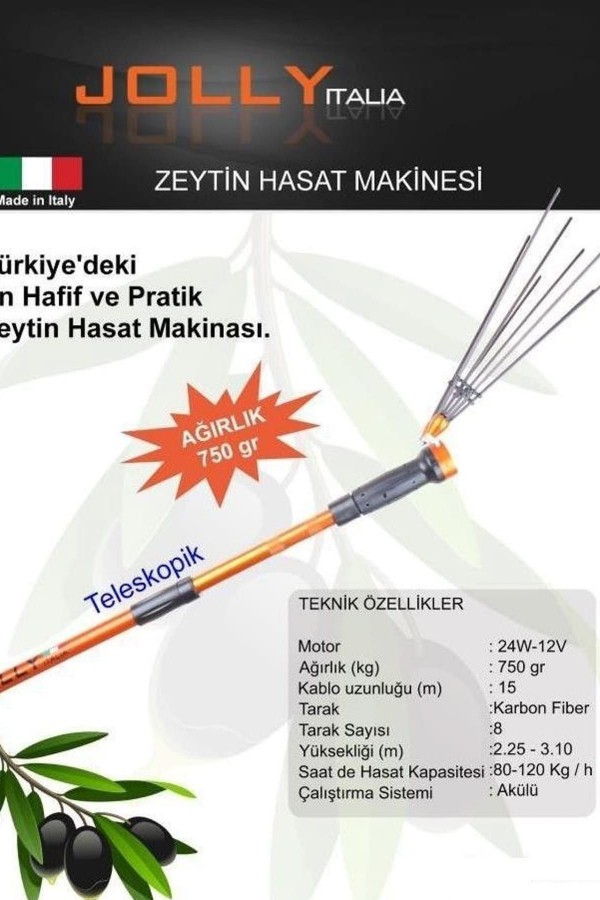 Jolly - Akülü Zeytin Hasat Makinası Jolly - Akülü Zeytin Hasat Makinası
